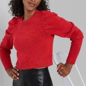 Wild Fable Red Crew Neck Sweater